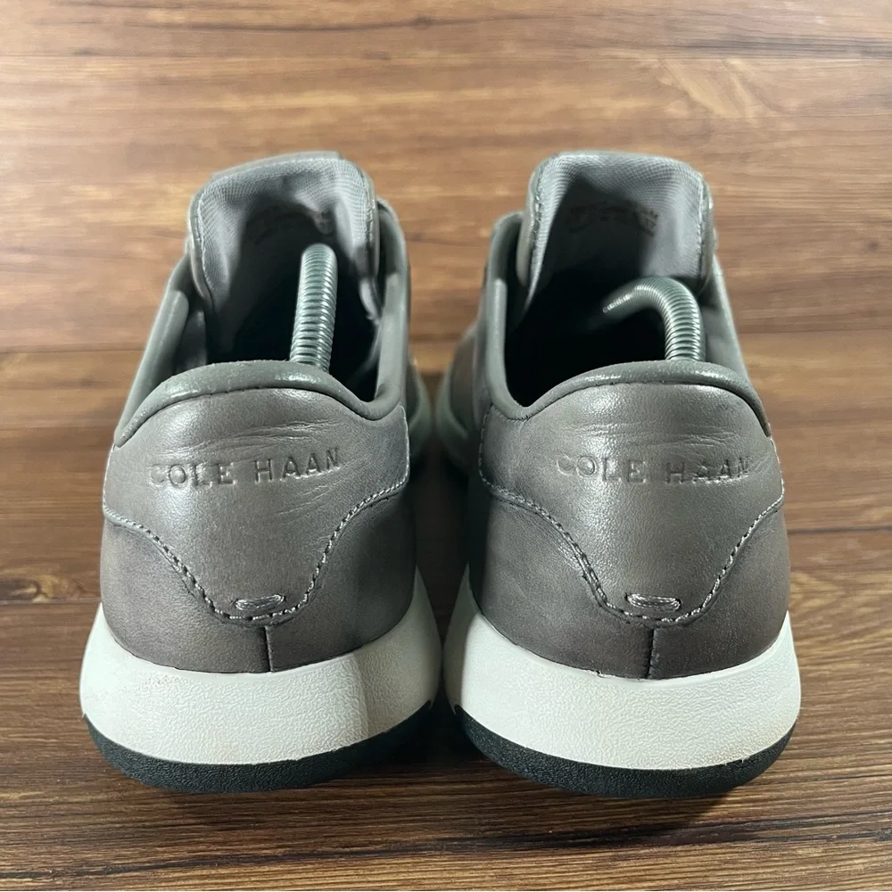 Cole Haan GrandPro Gray Leather Sneakers Men’s Size 10.5 Oxfords Shoes - Picture 4 of 11